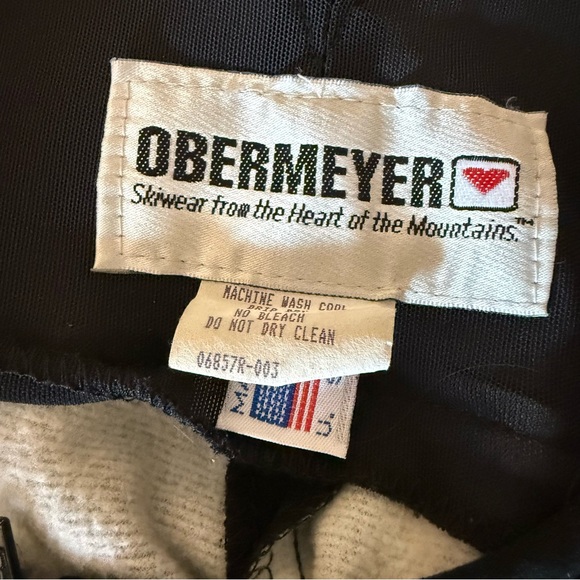 Obermeyer Body Con Black Stirrup Ski Pants Overalls 8 - Picture 5 of 11